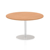 Dynamic Italia 1200mm Poseur Round Table Oak Top 725mm High Leg ITL0164 DD